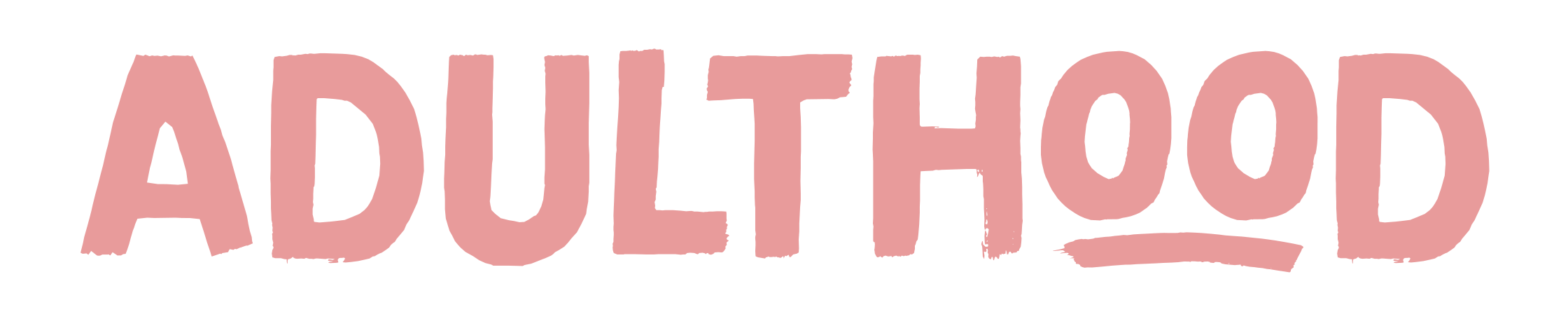 Adulthood logo in pink